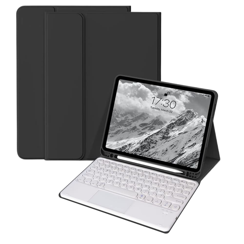 Funda Con Teclado Touchpad Para iPad Con Ranura Lápiz