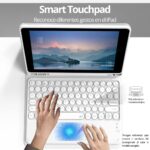 Funda Con Teclado Touchpad Para iPad Con Ranura Lápiz - Imagen 2