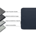 Kit Estuche 11" Microfibra + Mouse Bluetooth + Teclado Bluetooth - Imagen 2