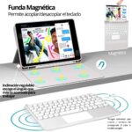 Funda Con Teclado Touchpad Para iPad Con Ranura Lápiz - Imagen 3