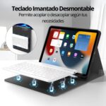 Funda Teclado iPad Mini 7° Gen. Ranura Lápiz Carga Magnética - Imagen 2