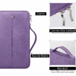 Funda Estuche Para Notebook 13 Pulgadas De Microfibra y Repelente Al Agua - Imagen 3