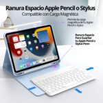 Funda Teclado iPad Mini 7° Gen. Ranura Lápiz Carga Magnética - Imagen 19