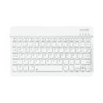 Teclado Inalámbrico Bluetooth Blanco Recargable En Español