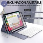 Funda Teclado iPad Mini 7° Gen. Ranura Lápiz Carga Magnética - Imagen 16