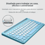 Kit Mouse Y Teclado Bluetooth Triple Conexión Español iPad/Pc/Cel - Imagen 7
