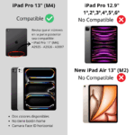 Mica de Vidrio Templado iPad Pro 13 M4 / M5 Con Kit De Instalación - Imagen 2