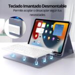 Funda Teclado iPad Mini 7° Gen. Ranura Lápiz Carga Magnética - Imagen 14