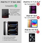 Mica de Vidrio Templado iPad Pro 11 M4 & M5 Con Kit De Instalación - Imagen 2