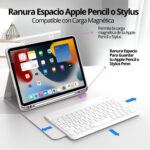 Funda Teclado iPad Mini 7° Gen. Ranura Lápiz Carga Magnética - Imagen 7