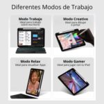 Funda Keyboard Touchpad Para iPad 10.2 7/8/9 Retroiluminado - Imagen 6