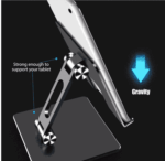 Soporte Aluminio Plegable Para iPad y Tablet - Imagen 6