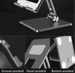 Soporte Aluminio Plegable Para iPad y Tablet - Imagen 5