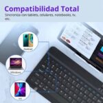Kit Estuche 11" Microfibra + Mouse Bluetooth + Teclado Bluetooth - Imagen 6