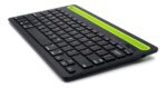Teclado Inalámbrico Bluetooth Doble Conexión Con Ranura Para Apoyar Tablet - Imagen 6