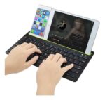 Teclado Inalámbrico Bluetooth Doble Conexión Con Ranura Para Apoyar Tablet - Imagen 2