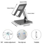 Soporte Aluminio Plegable Para iPad y Tablet - Imagen 4