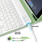 Funda Con Teclado iPad 7 y 8 Generación (10.2") Con Ranura Lápiz - Imagen 23