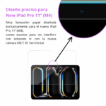 Mica de Vidrio Templado iPad Pro 11 M4 & M5 Con Kit De Instalación - Imagen 5