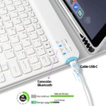 Funda Teclado iPad 11 Generación (11”) Ranura Lápiz Español - Imagen 11
