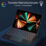 Funda Keyboard Touchpad Para iPad 10.2 7/8/9 Retroiluminado - Imagen 5