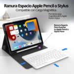 Funda Teclado iPad Air 10.9 4 y 5 Generación Con Ranura Lápiz Carga Magnética - Imagen 14