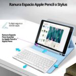 Funda Teclado iPad 5 y 6 Generación (9.7) Con Ranura Lápiz - Imagen 13