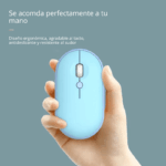Mouse Bluetooth Doble Conexión Recargable Para iPad/PC/Cel - Imagen 7