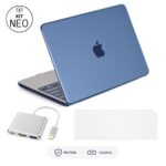 Kit Esencial para MacBook Neo – Carcasa Mate + Cubre Teclado + Adaptador 3 en 1
